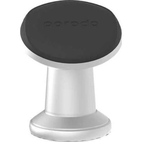 Porodo Powerful Magnetic Car Mount Stick-on Mount for all Device - Silver